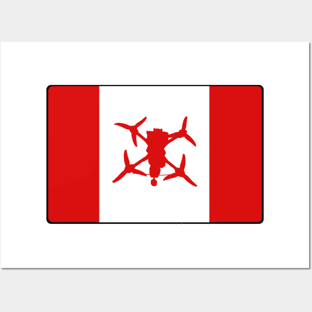 FPV Canada Flag Wall Art by Off-Grid FPV